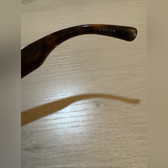 Gucci Dark Brown Rectangular Glasses - Picture 4 of 16